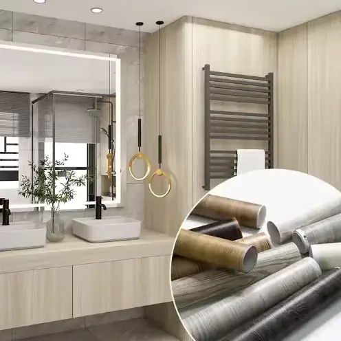 ဖြုတ်တပ်နိုင်သည့် PVC သစ်သားအစုံ texture ရုပ်ရှင်